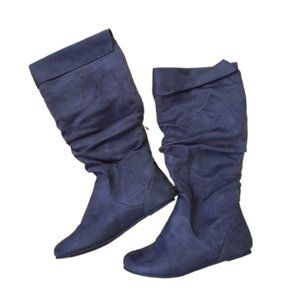 GOJANE Vintage Dark Gray Slouchy Boots, size 5.5